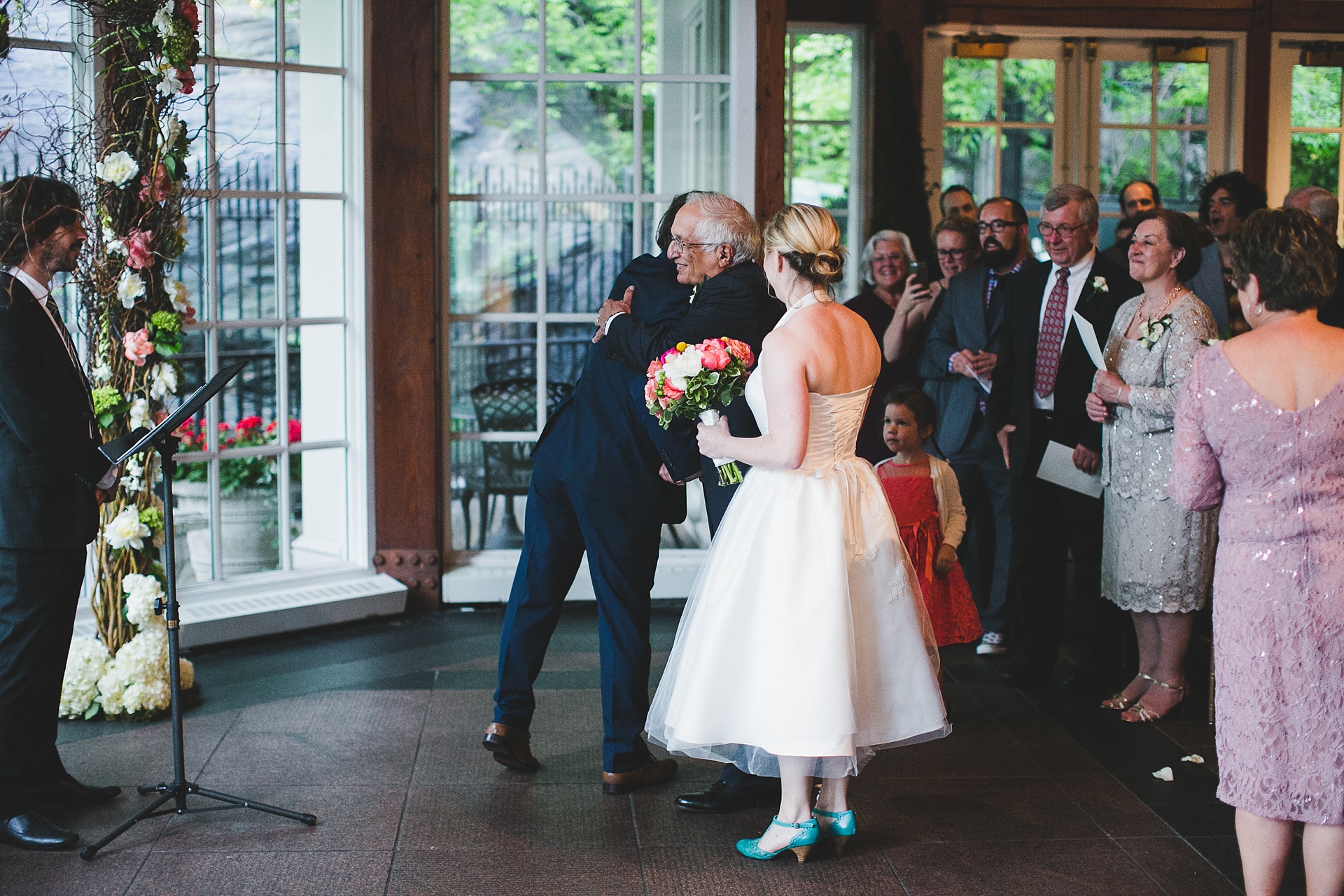 a central park wedding at the Central Park Loeb Boathouse