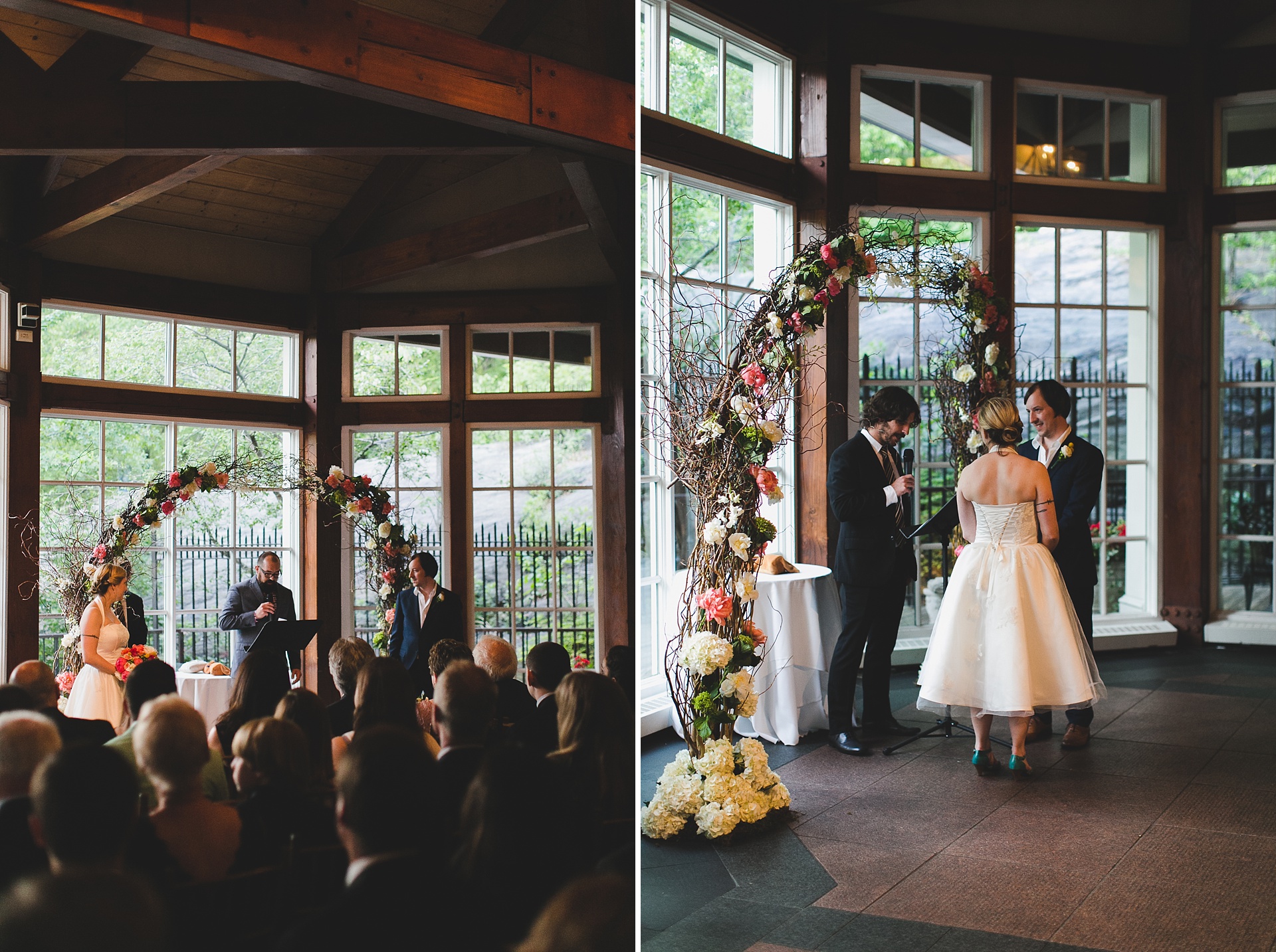 a central park wedding at the Central Park Loeb Boathouse
