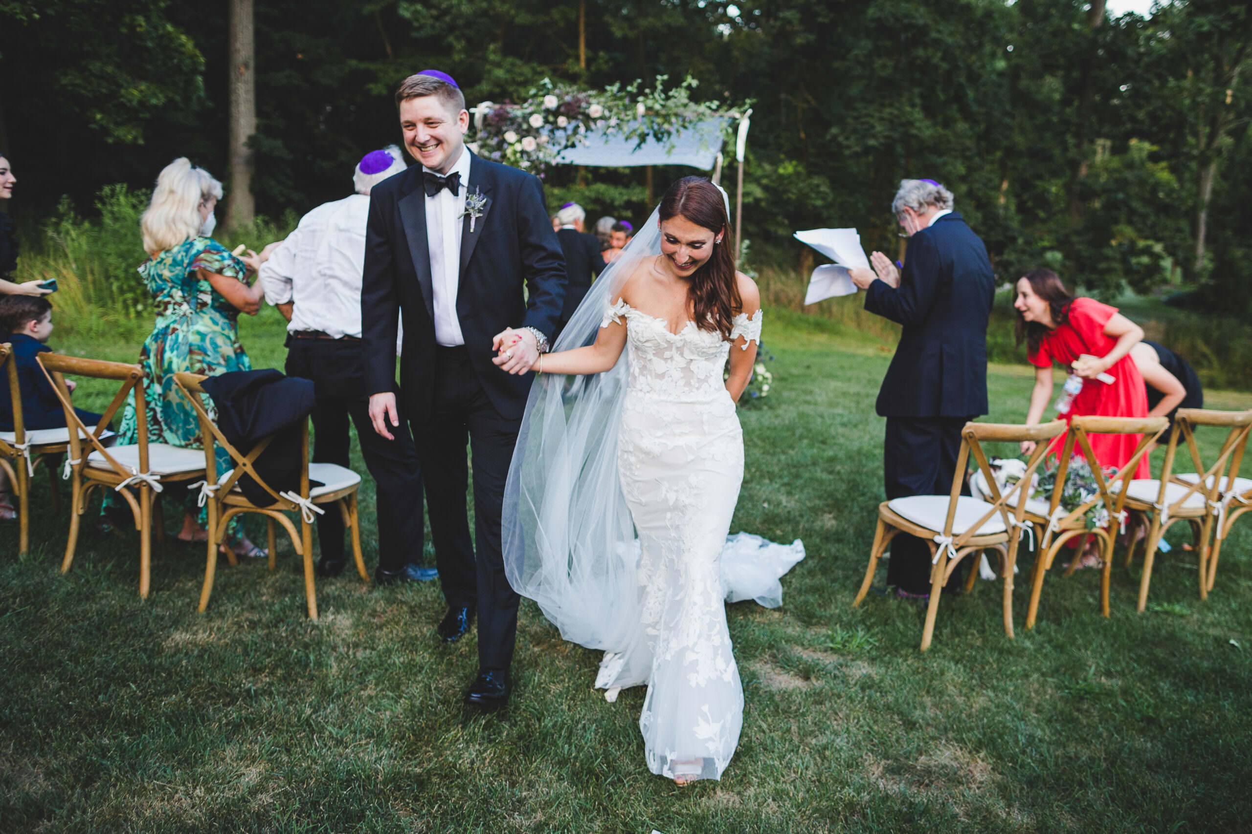 backyard covid wedding