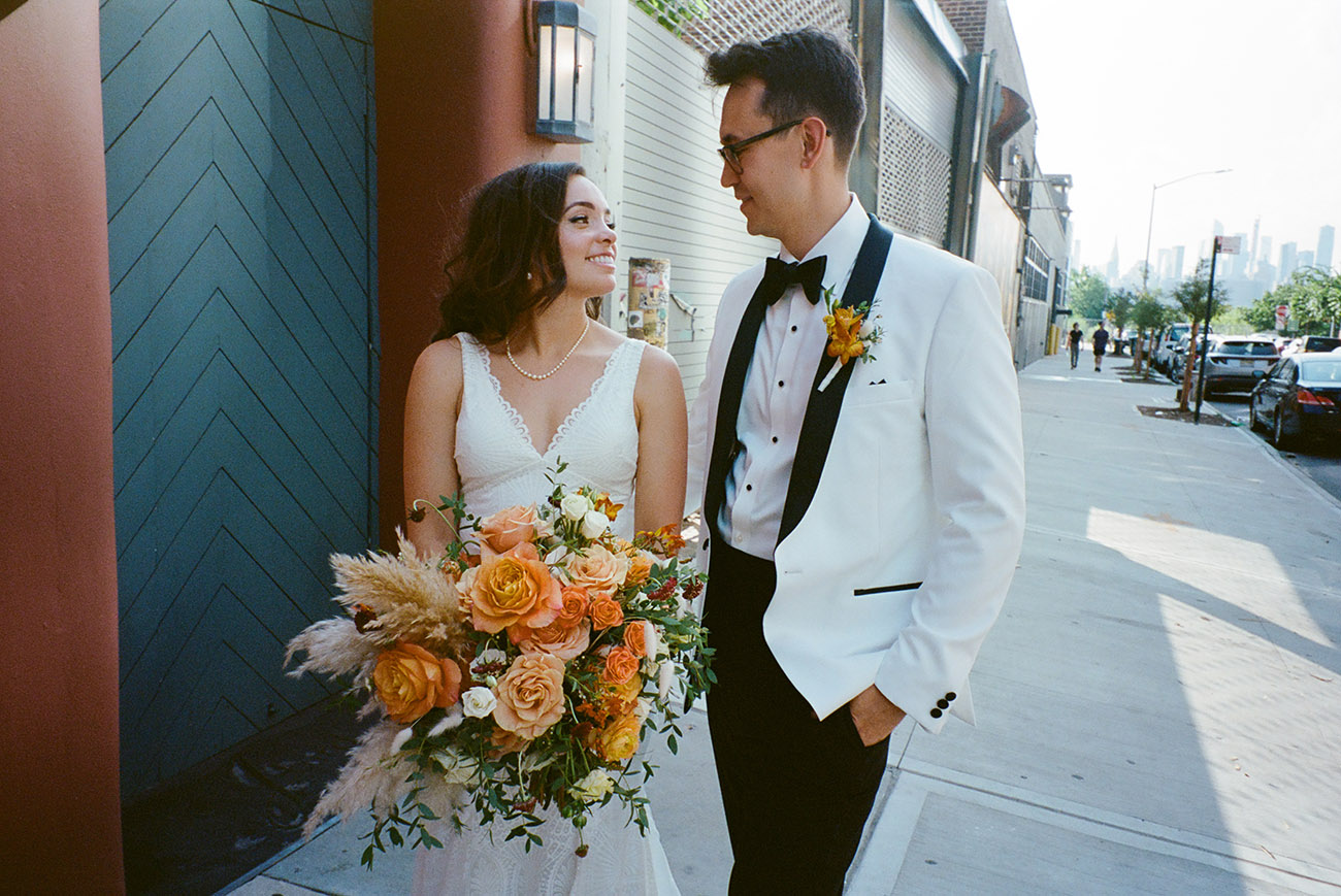 documentary wedding portaits at 74 Wythe in Brooklyn NY